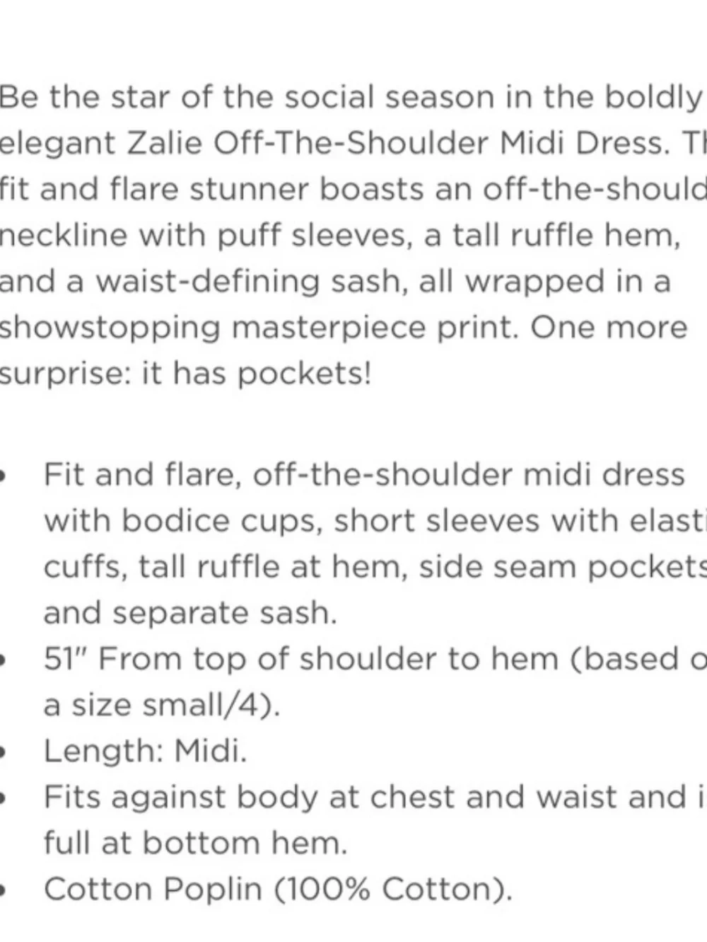 Lilly Pulitzer Off the Shoulder Zalie Midi Floral Dress - Picture 16 of 16